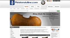 Desktop Screenshot of meistervioline.com